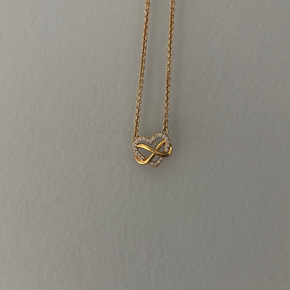 Pandora 14k Gold Plating Infinity Necklace